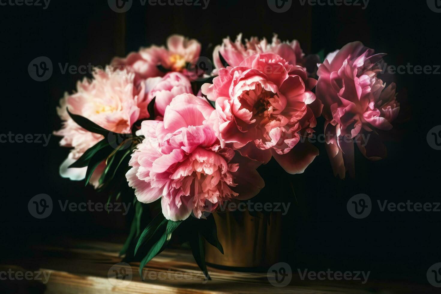 romantisch boeket van pioenen foto