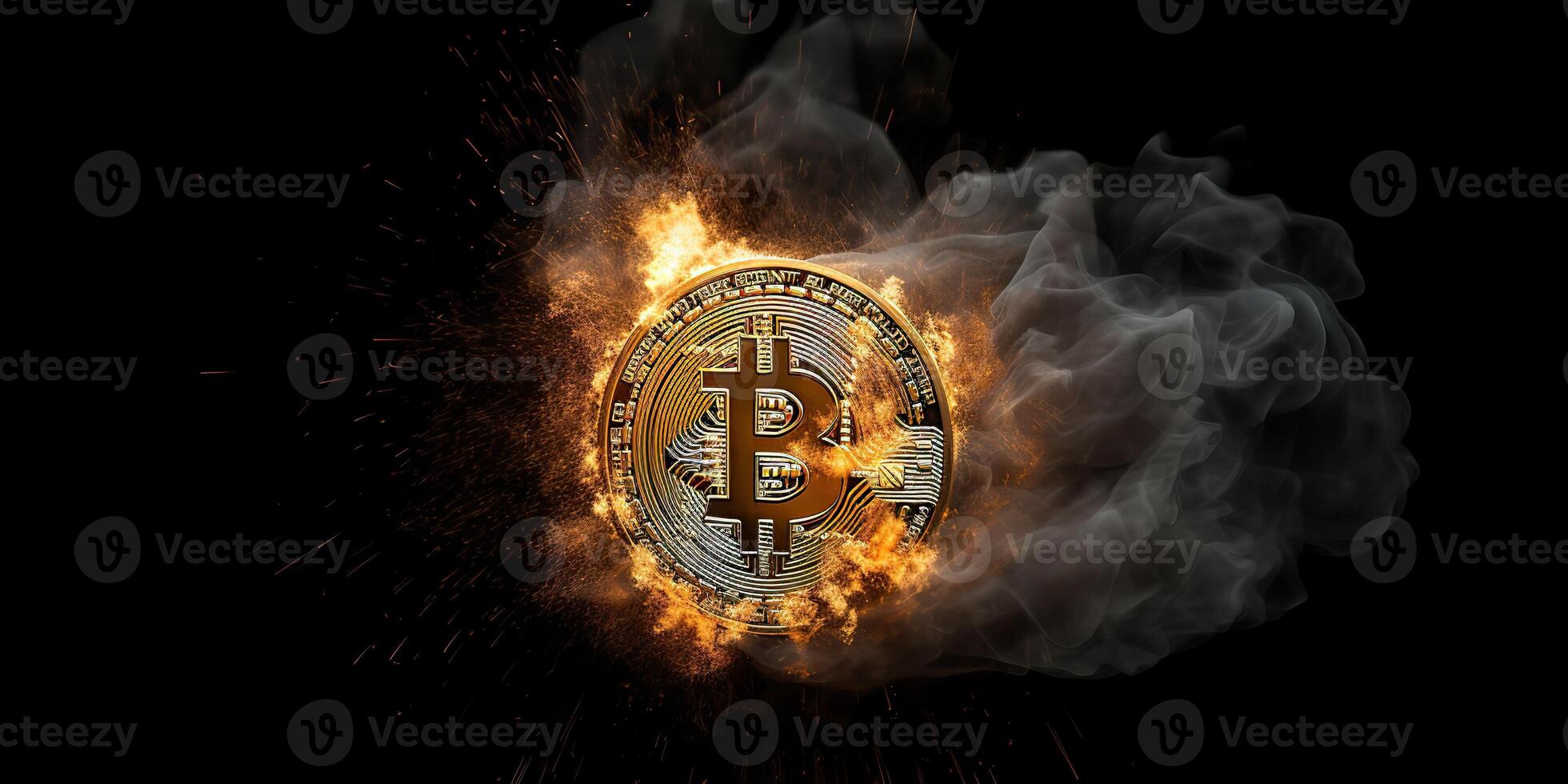 ai gegenereerd. ai generatief. btc bitcoin toekomst valuta illustratie. kan worden gebruikt voor grafiek, afzet Promotie of voorraad handel forex. grafisch kunst foto