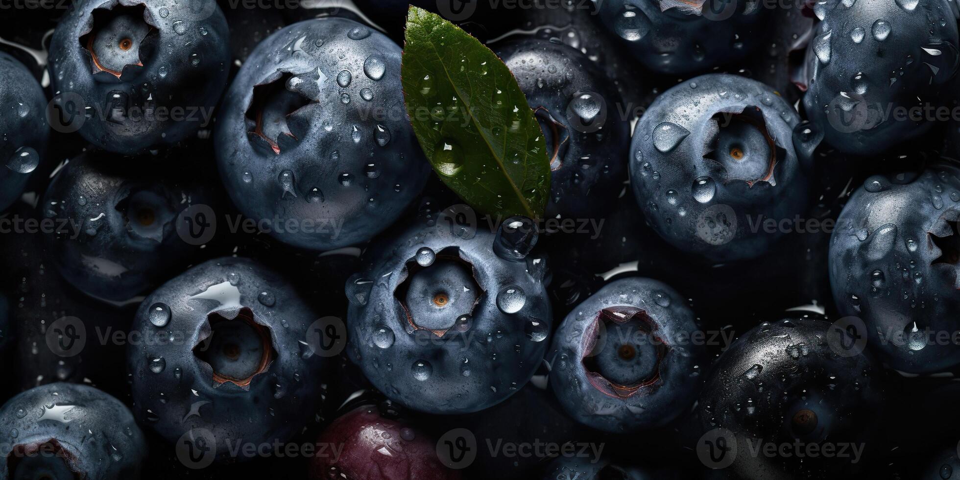 ai gegenereerd. ai generatief. macro schot patroon achtergrond fruit BES bosbes gezond vitamine. grafisch kunst foto