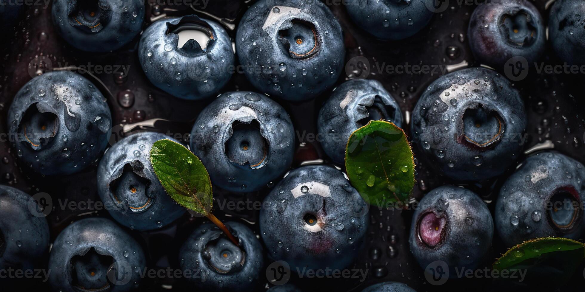 ai gegenereerd. ai generatief. macro schot patroon achtergrond fruit BES bosbes gezond vitamine. grafisch kunst foto