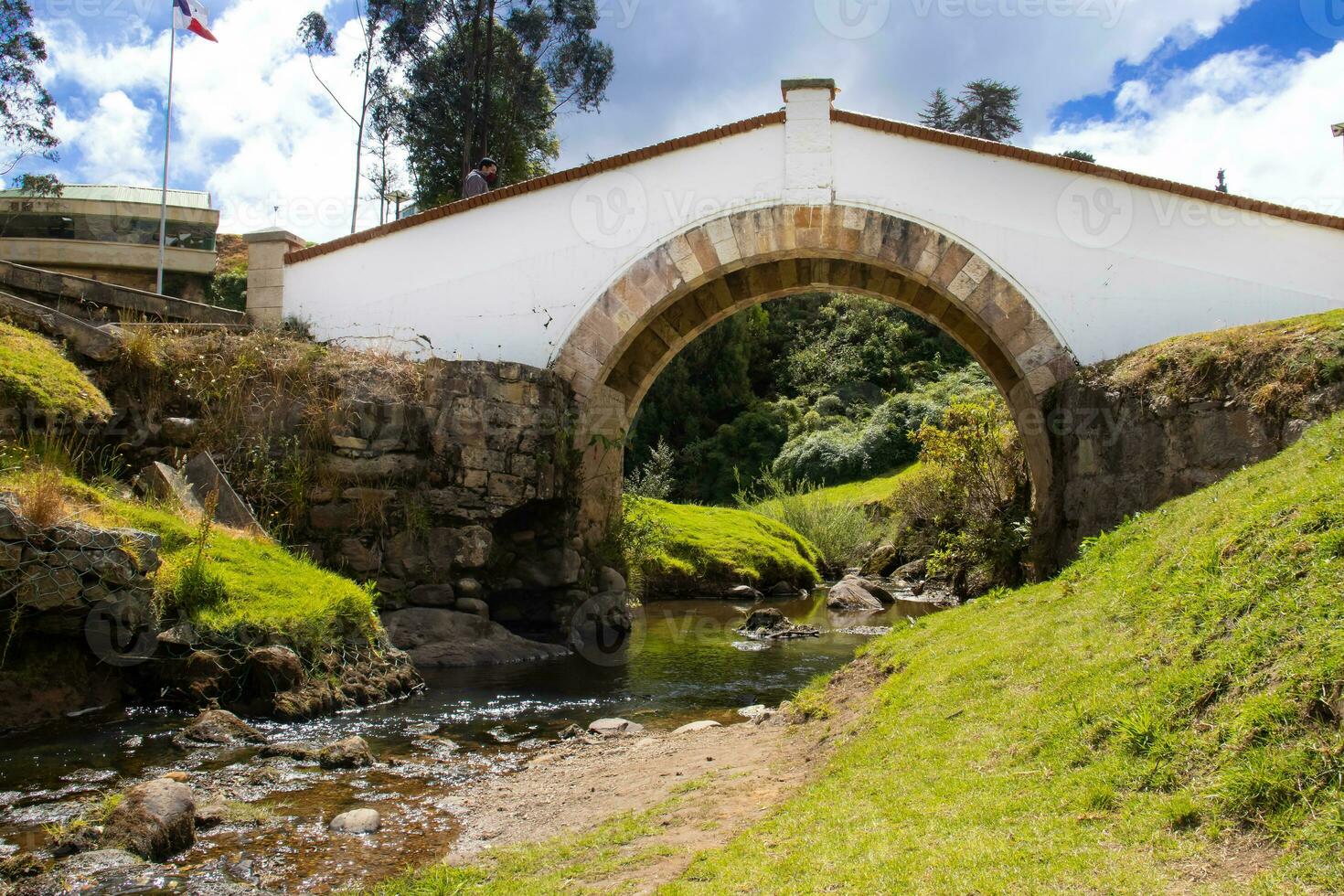 de beroemd historisch brug van boyaca in Colombia. de Colombiaanse onafhankelijkheid strijd van boyaca nam plaats hier Aan augustus 7, 1819. foto