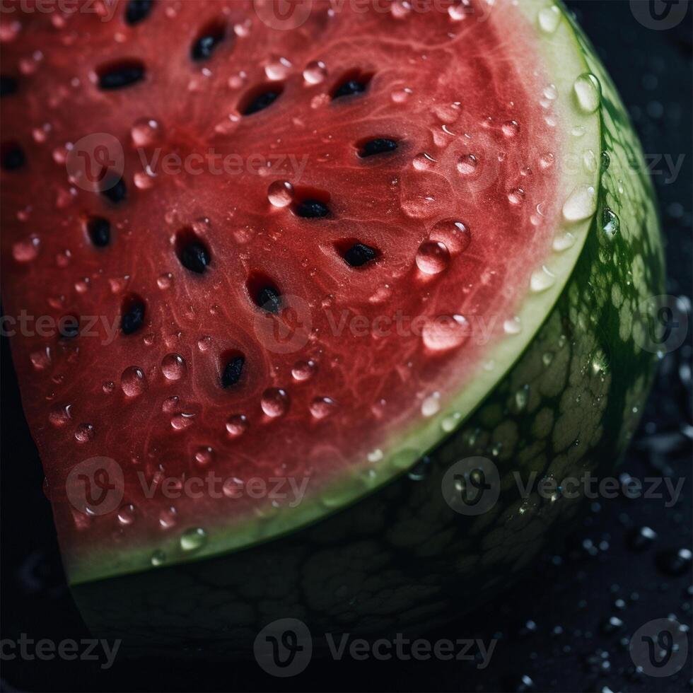 een watermeloen generatief ai gegenereerd foto