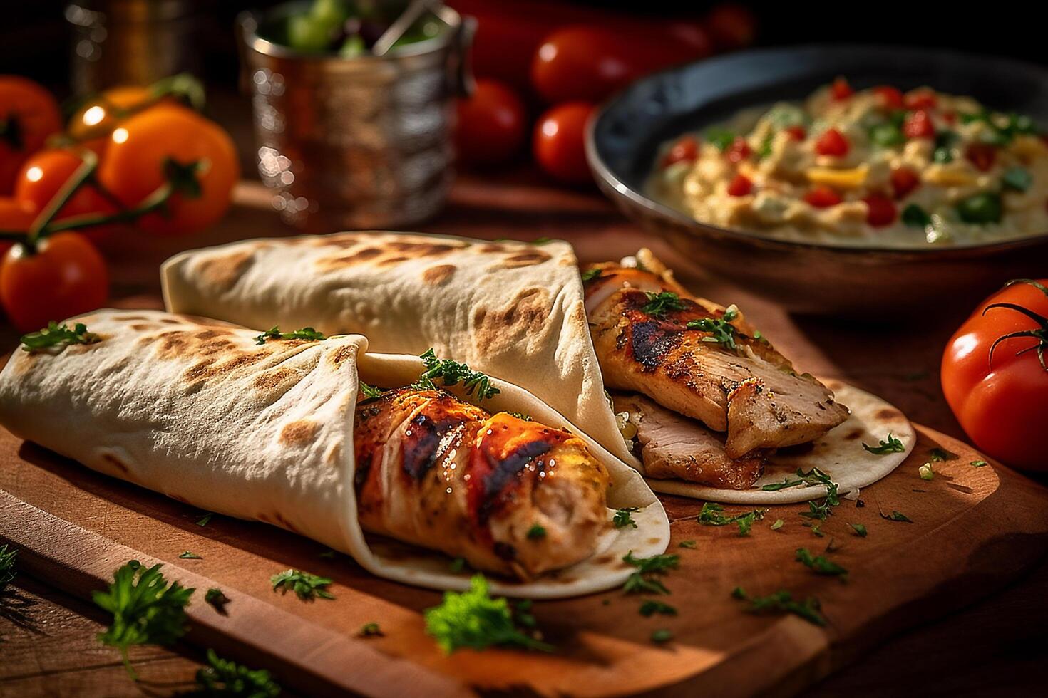 traditioneel Turks Adana kebab shish kebab, ai generatief foto