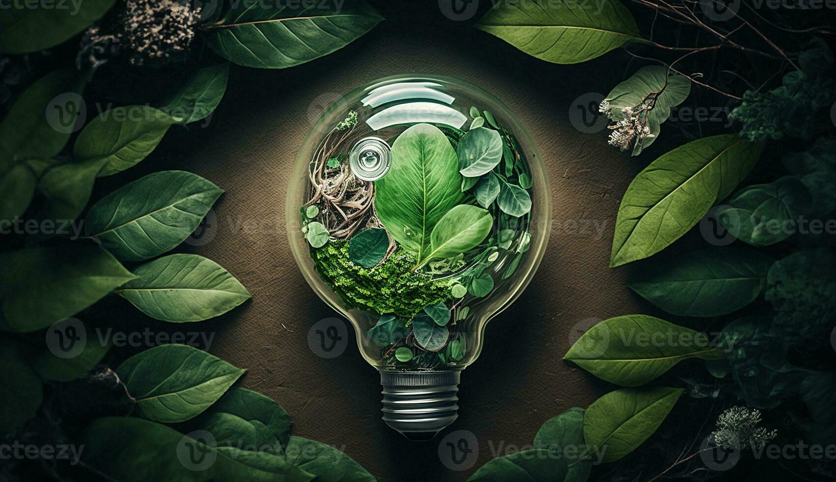 eco natuur lamp besparing energie wereld milieu dag foto