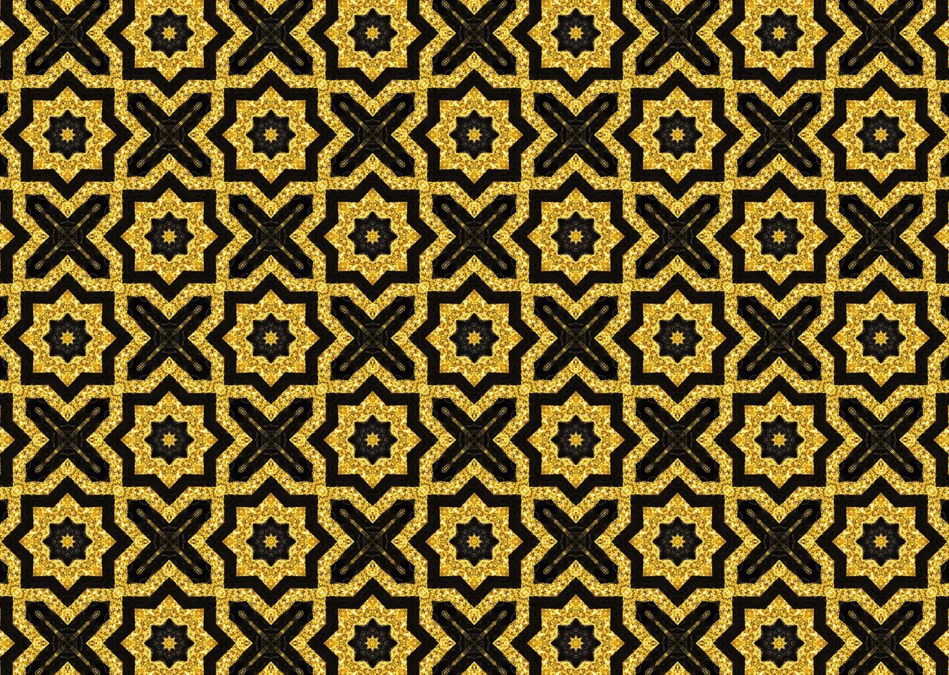 abstract naadloos patroon van zwarte en gouden kleur foto