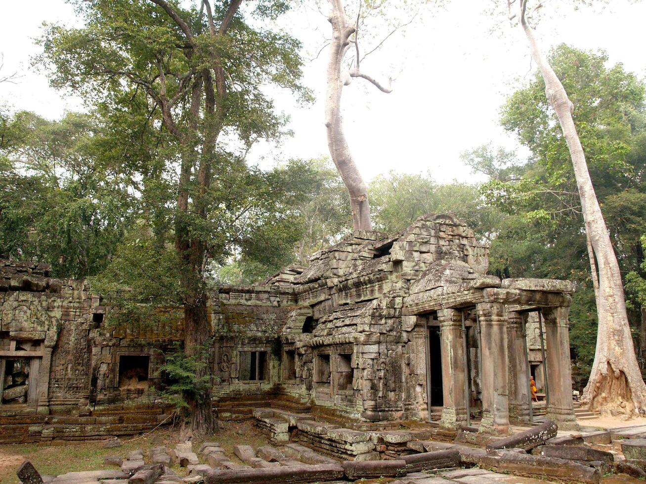 ruïnes in Angkor Wat in Siem Reap, Cambodja foto