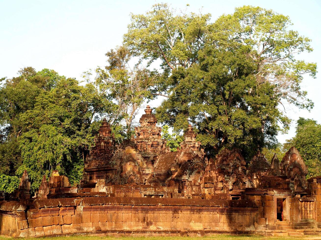 ruïnes in Angkor Wat in Siem Reap, Cambodja foto