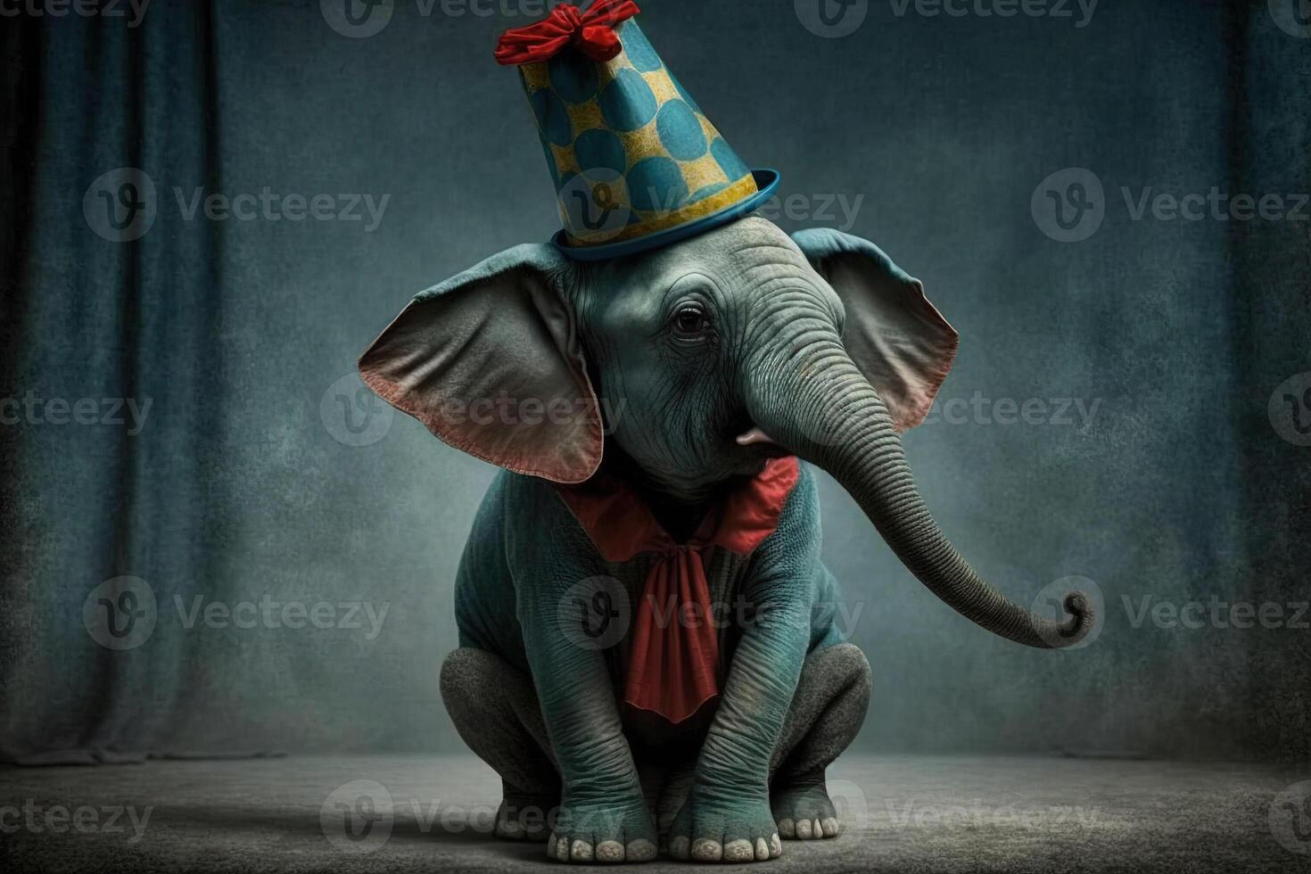 olifant circus dier illustratie generatief ai foto