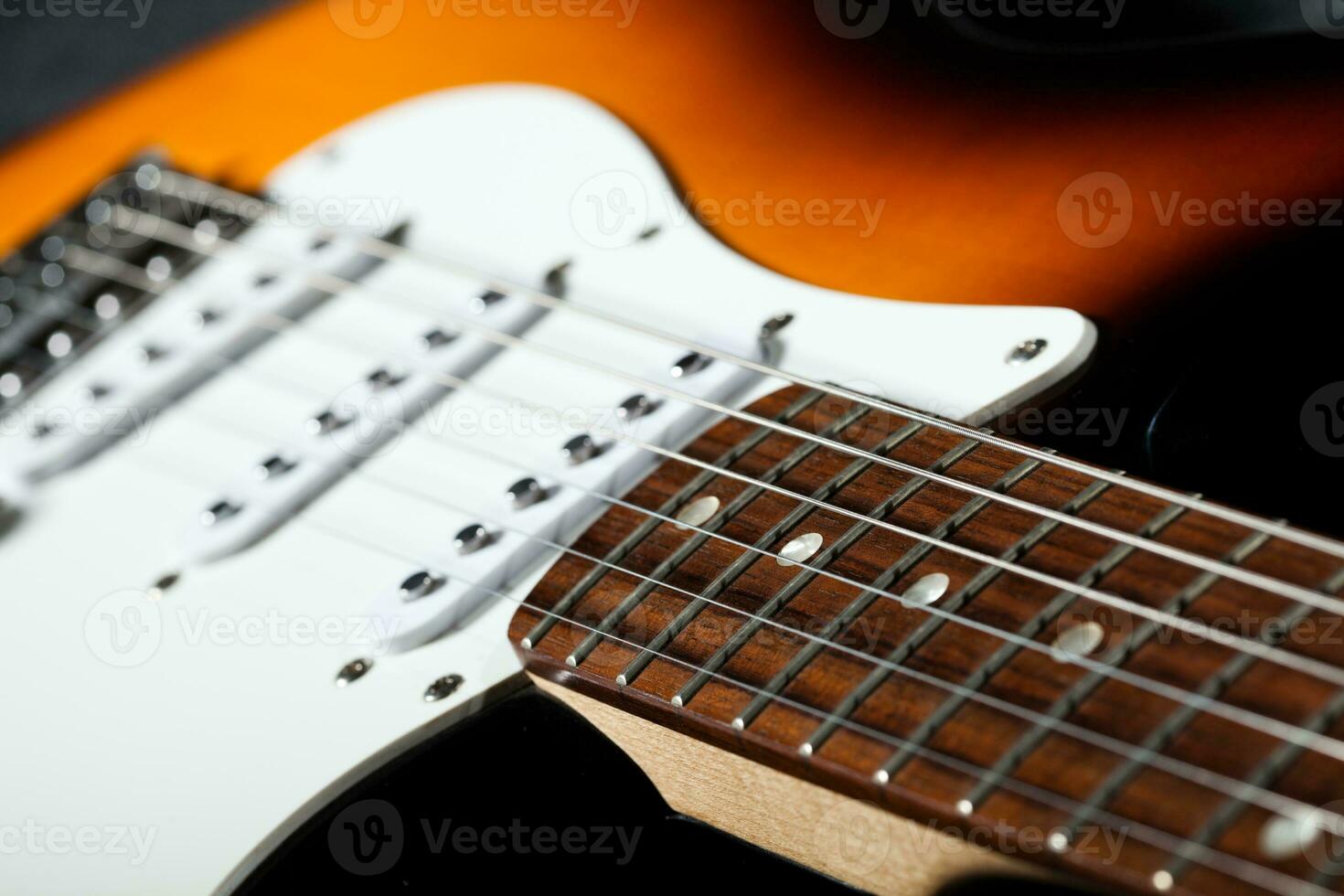 detailopname van een gitaar foto