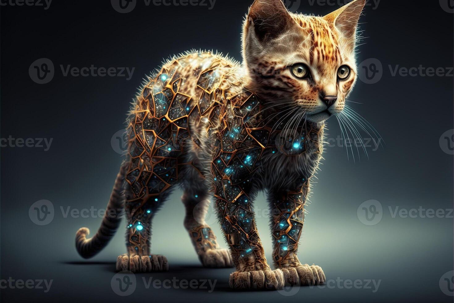 phytagoras kat net zo beroemd historisch karakter illustratie generatief ai foto
