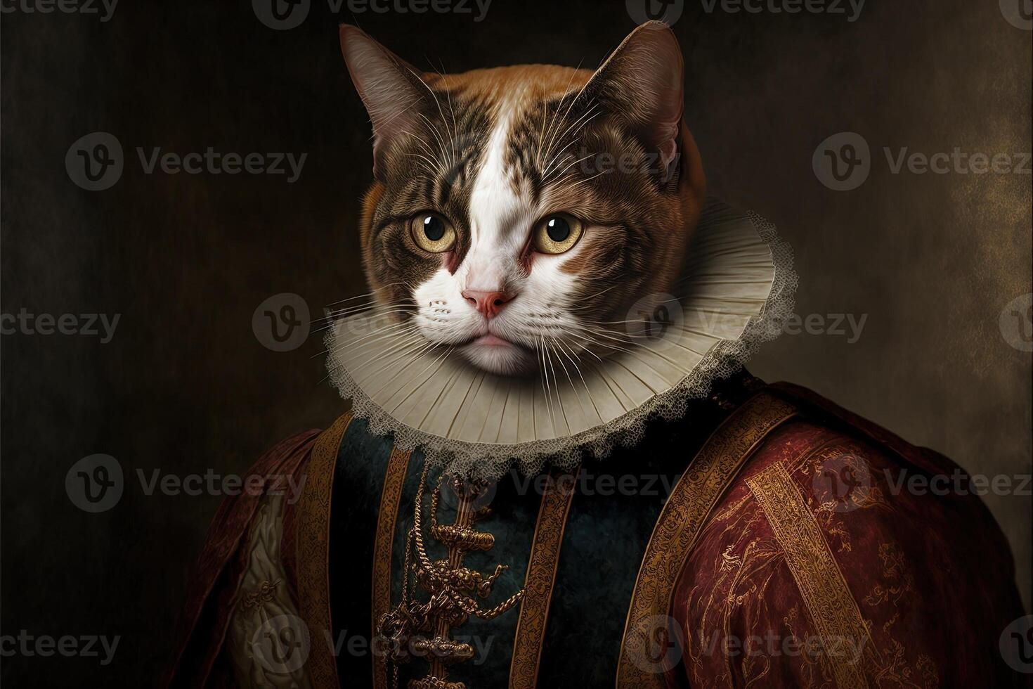 kat net zo William Shakespeare illustratie generatief ai foto