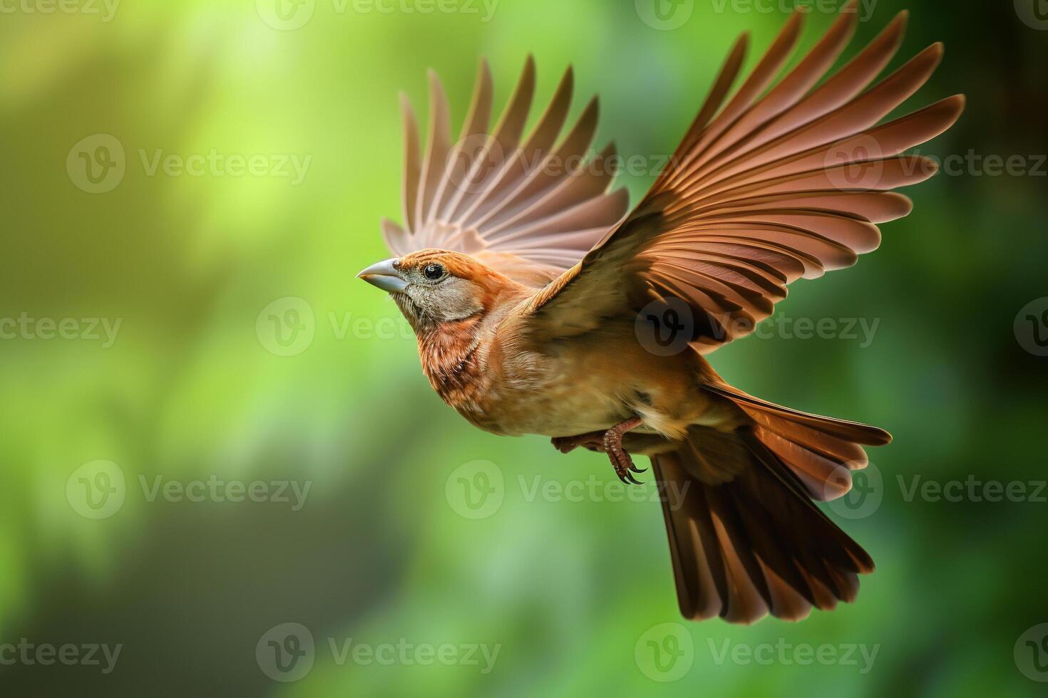 majestueus vogel in vlucht tegen een wazig achtergrond. ai gegenereerd foto