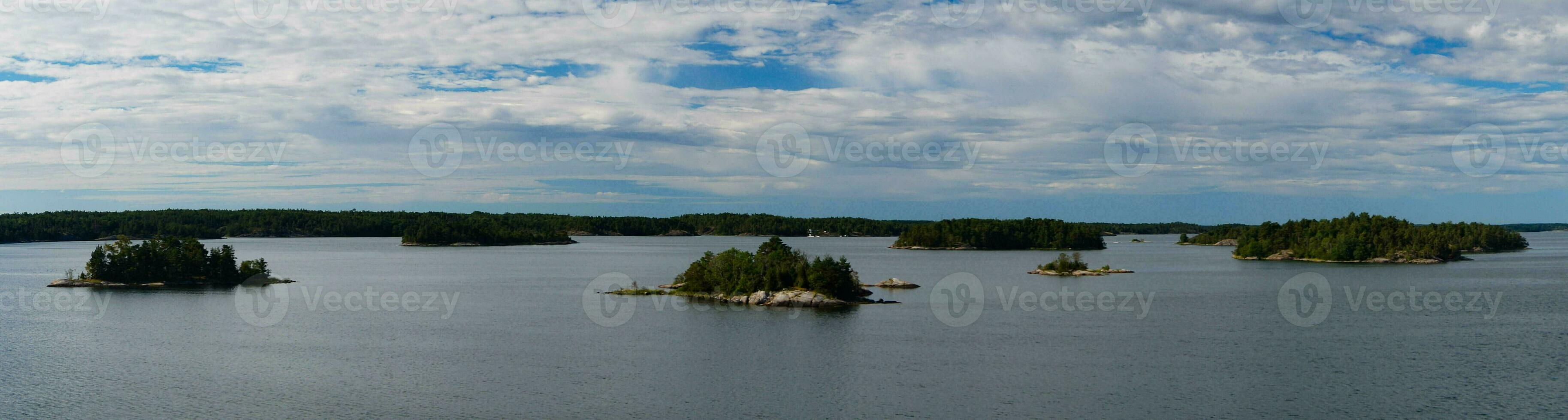 met de reis schip door de archipel van Stockholm Zweden foto