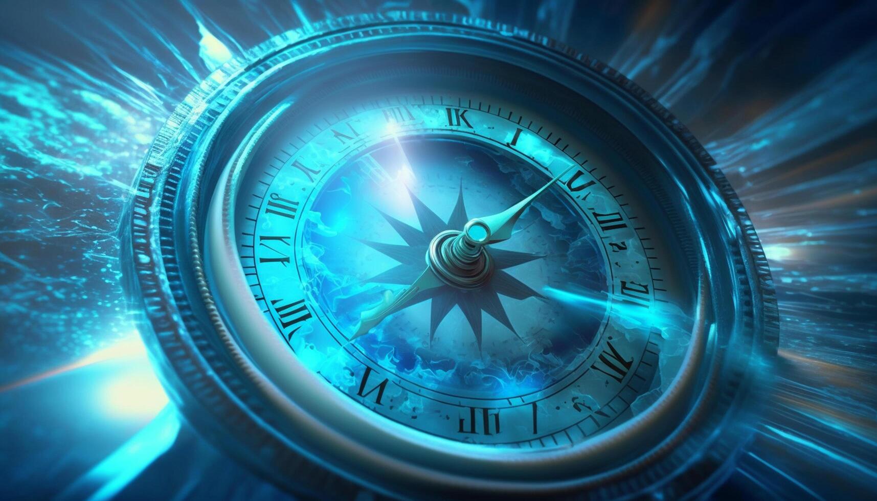 de buitenaards wezen kompas een mysterieus gids naar een ander wereld, tijd of dimensie ai gegenereerd foto