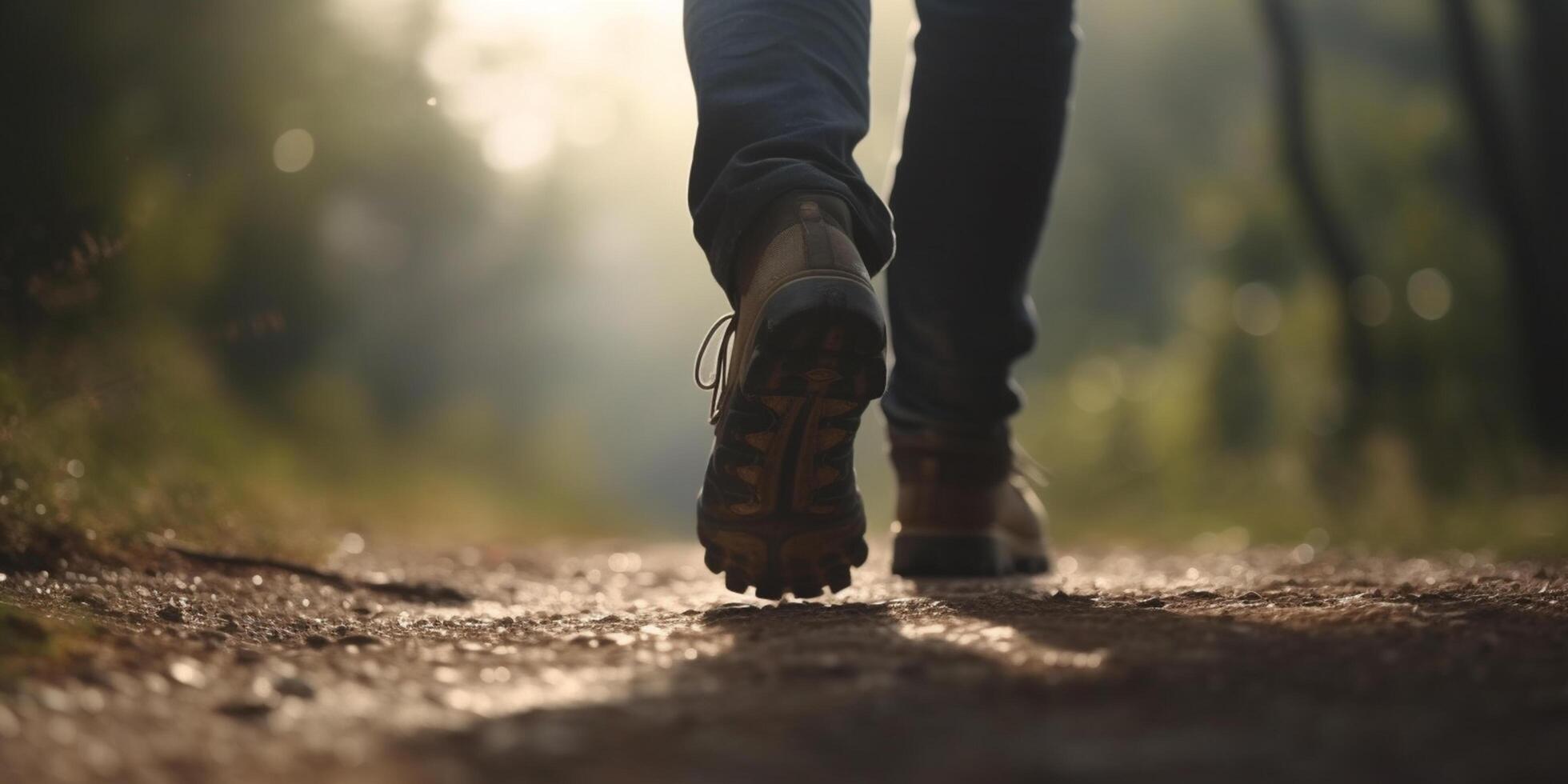 wandelen langs de spoor een reis door de Super goed buitenshuis ai gegenereerd foto