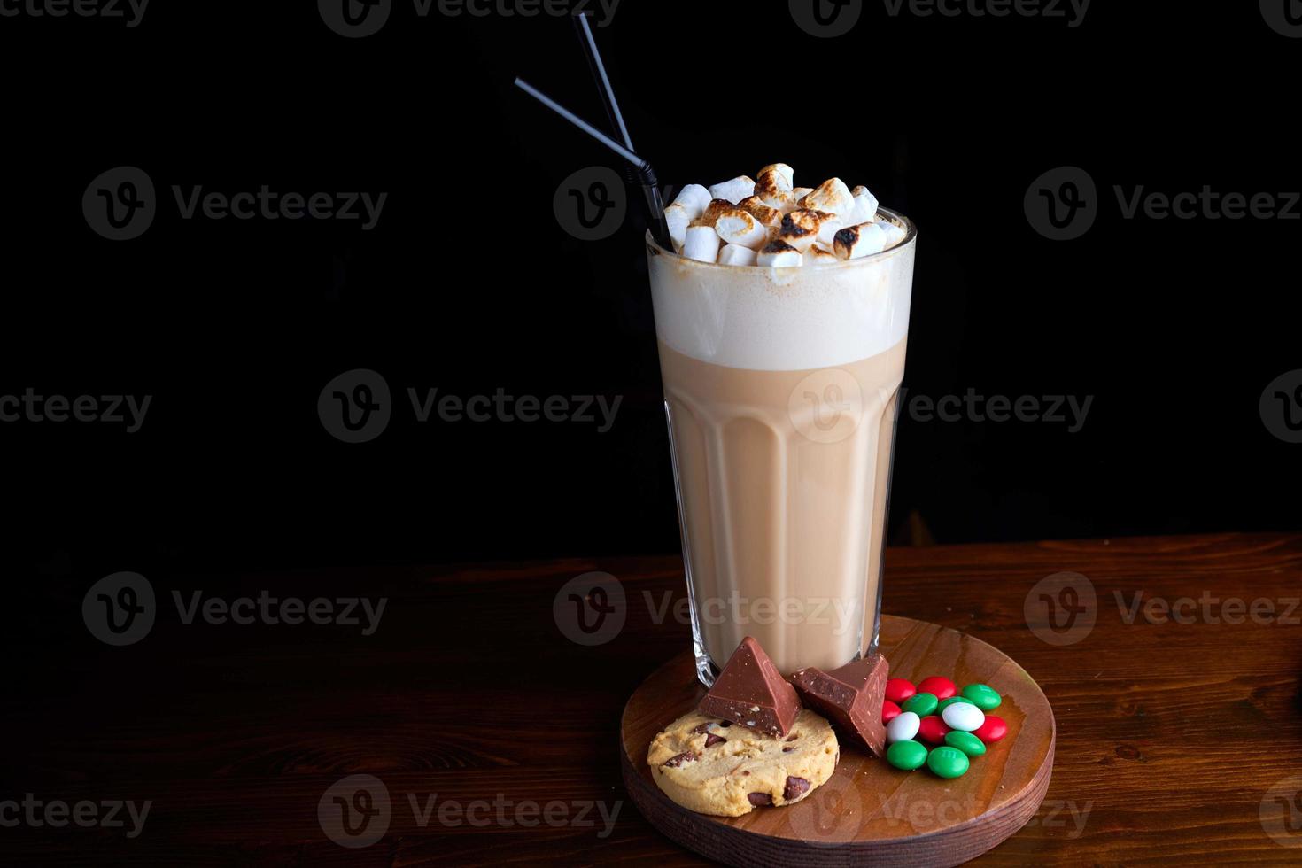 ijskoffie met chocoladeroomijs foto