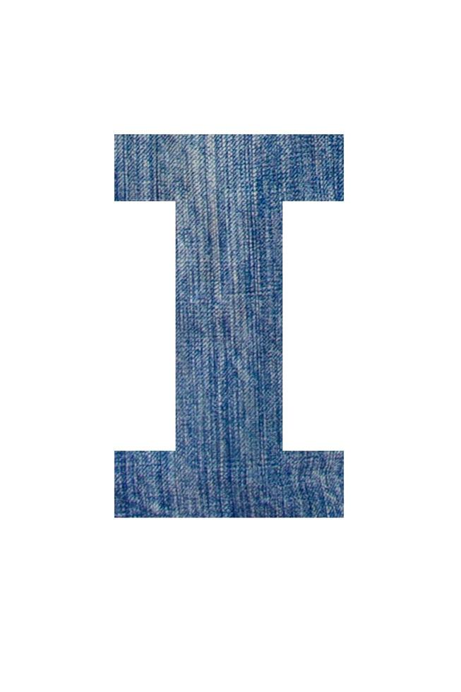 lettertype jeans witte achtergrond foto