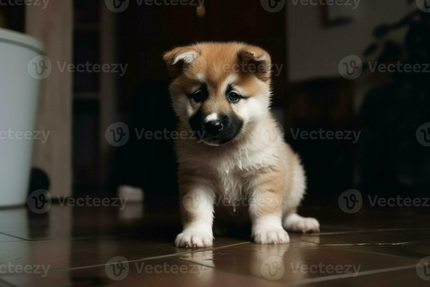 akt inu puppy huisdier. genereren ai foto