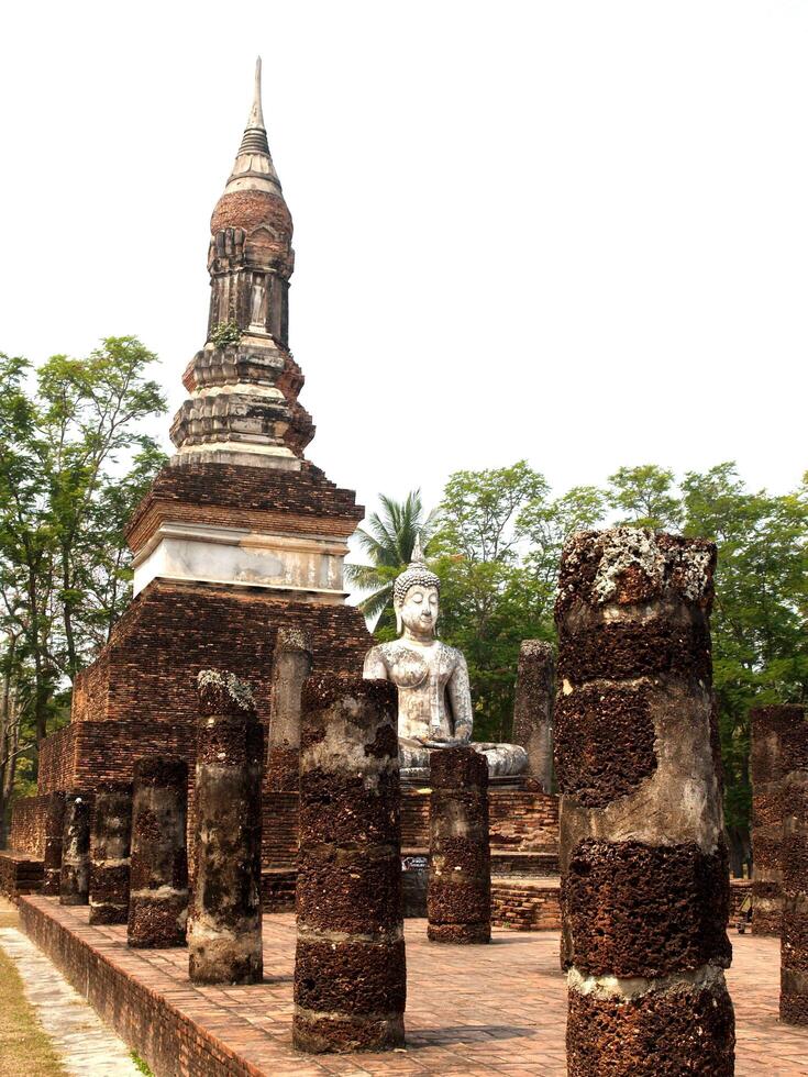 Sukhothai historisch park, Thailand foto