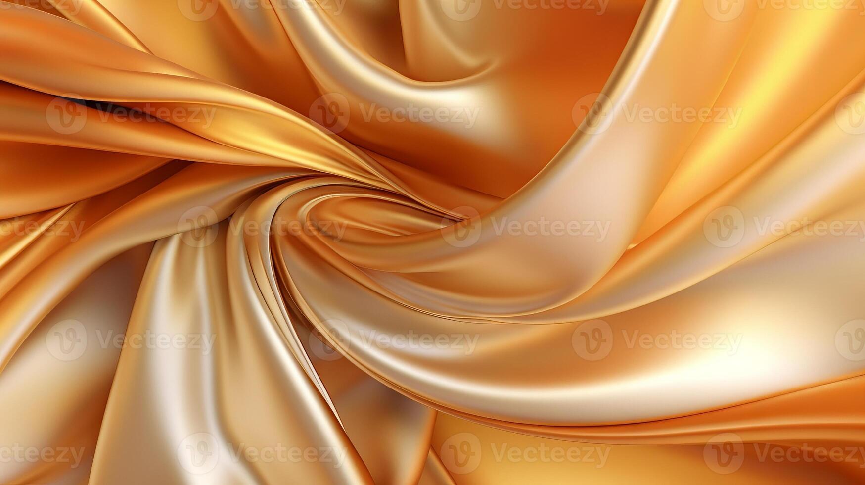 een glinsterende gouden kleding stof met ingewikkeld details. generatief ai foto