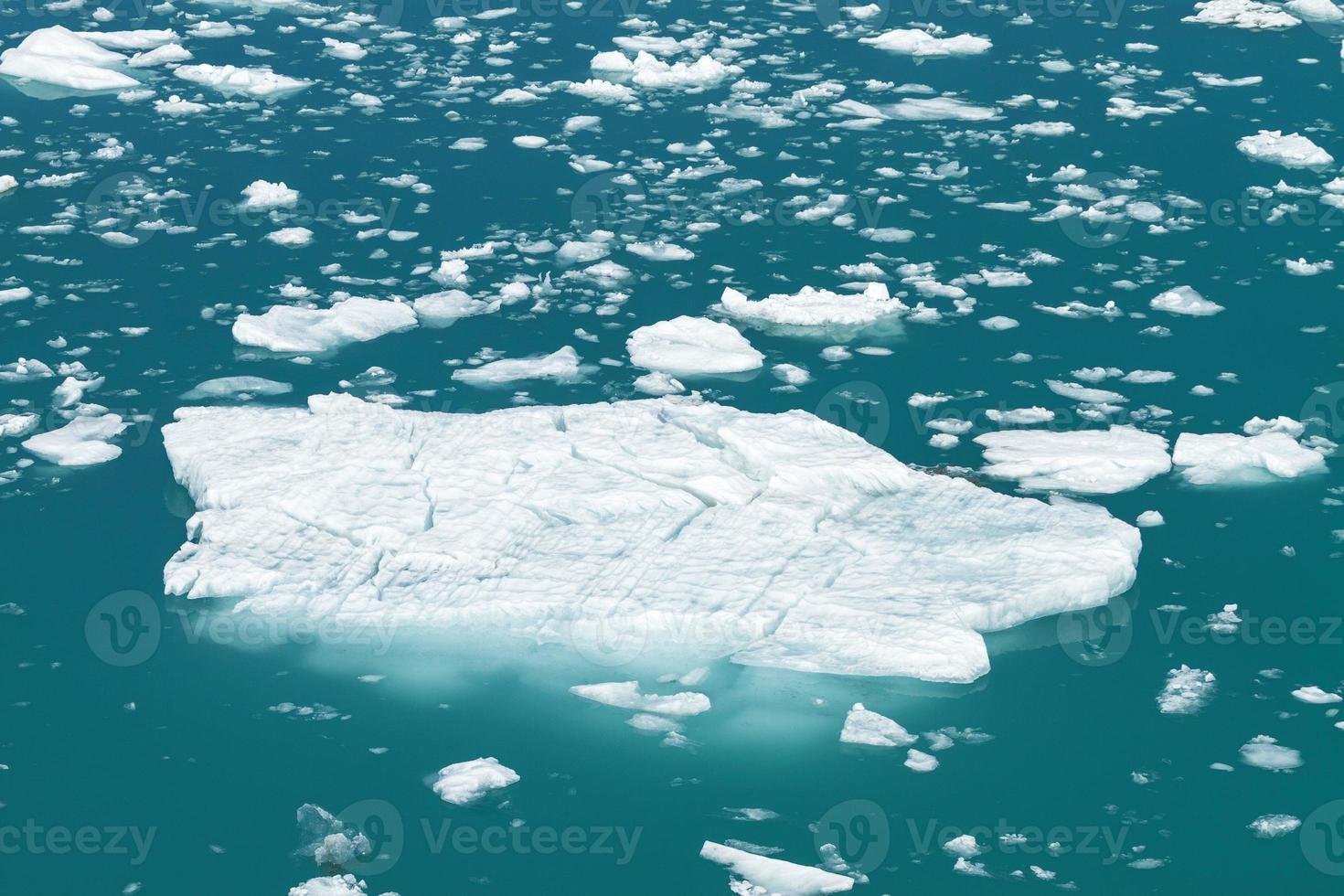 ijsberg drijvend in tracy arm fjord in alaska foto