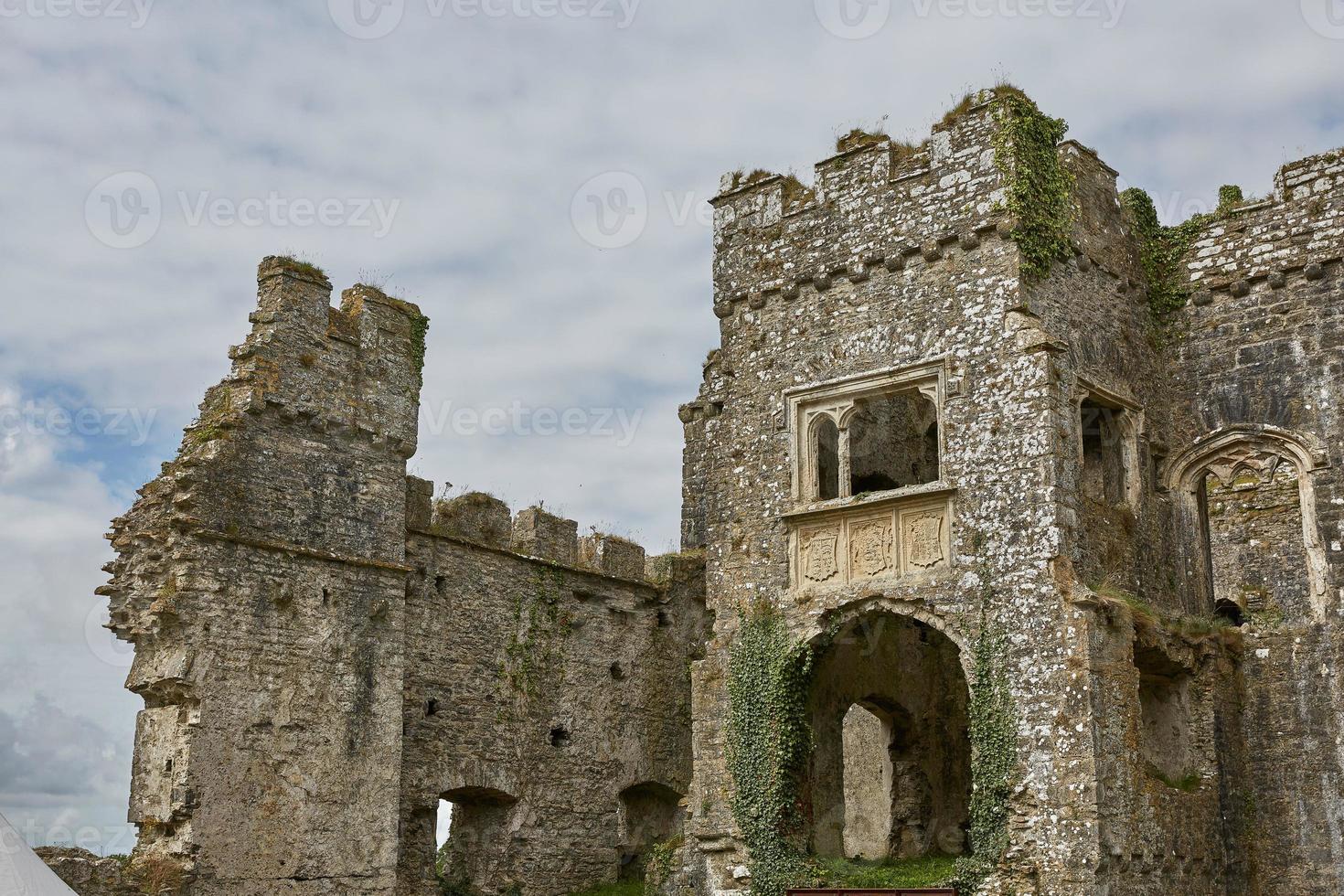 carew kasteel in pembrokeshire wales engeland uk foto