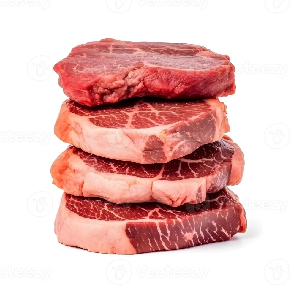 steak van vlees. ai generatief foto