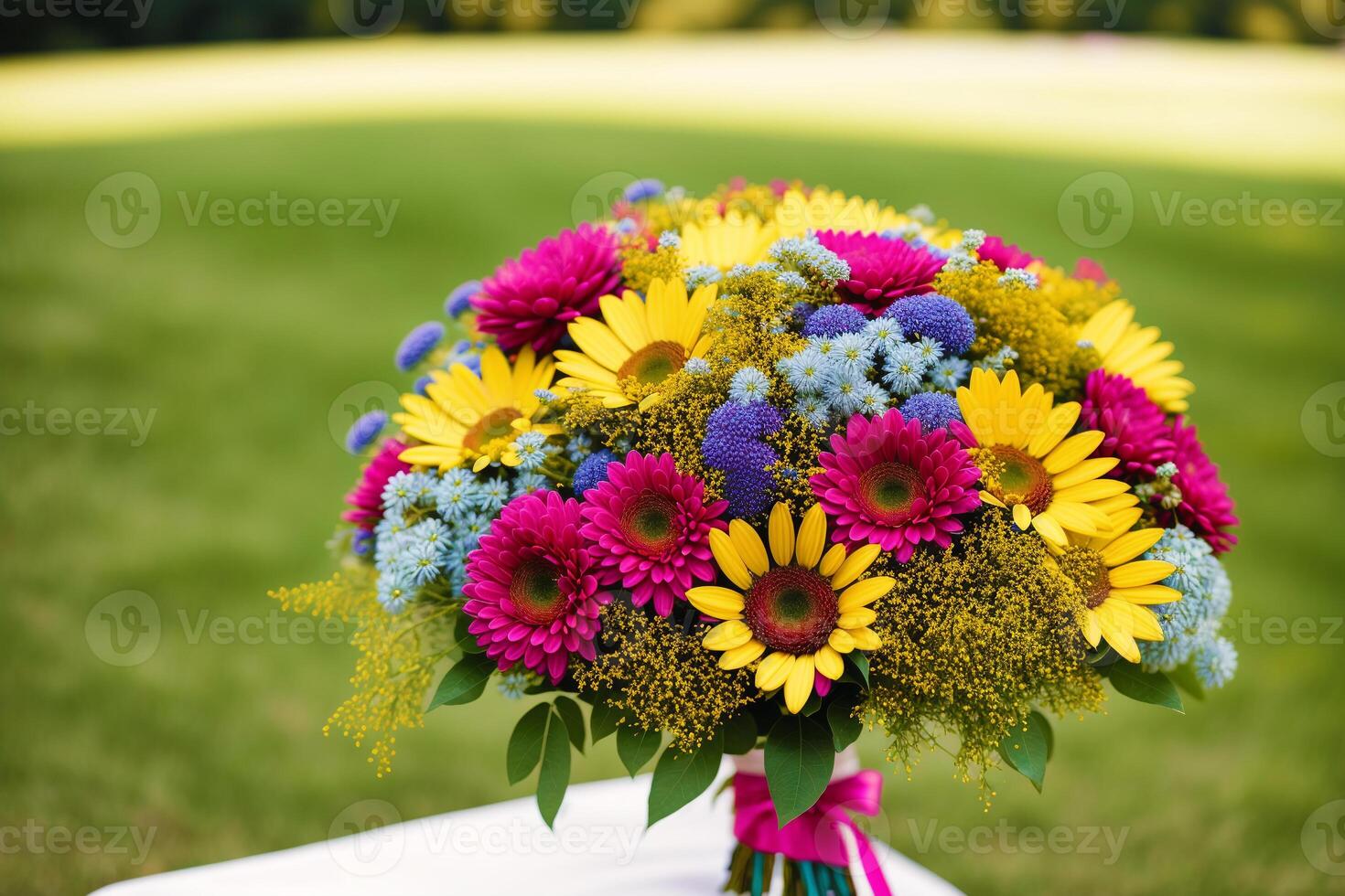 een mooi boeket. van de natuur caleidoscoop. een adembenemend boeket van bloemen pracht. generatief ai foto