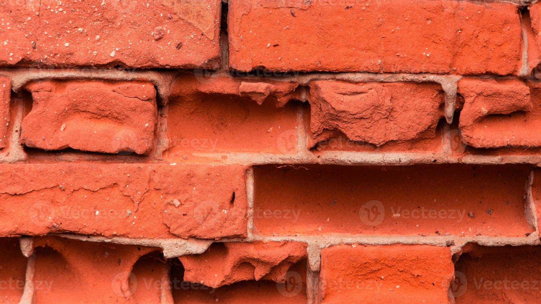 oude rode bakstenen muur textuur achtergrond close-up foto