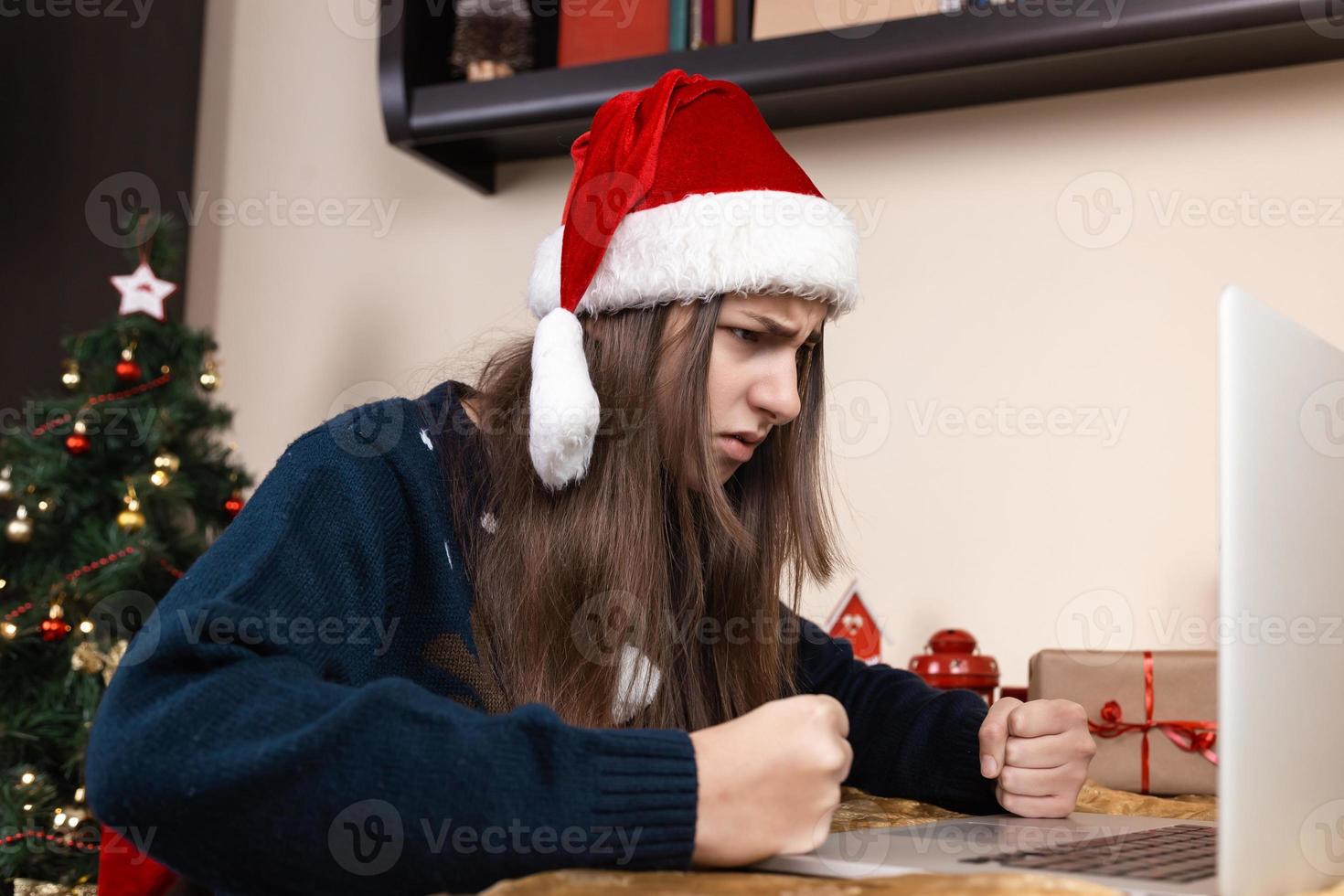 kerst online gefeliciteerd foto