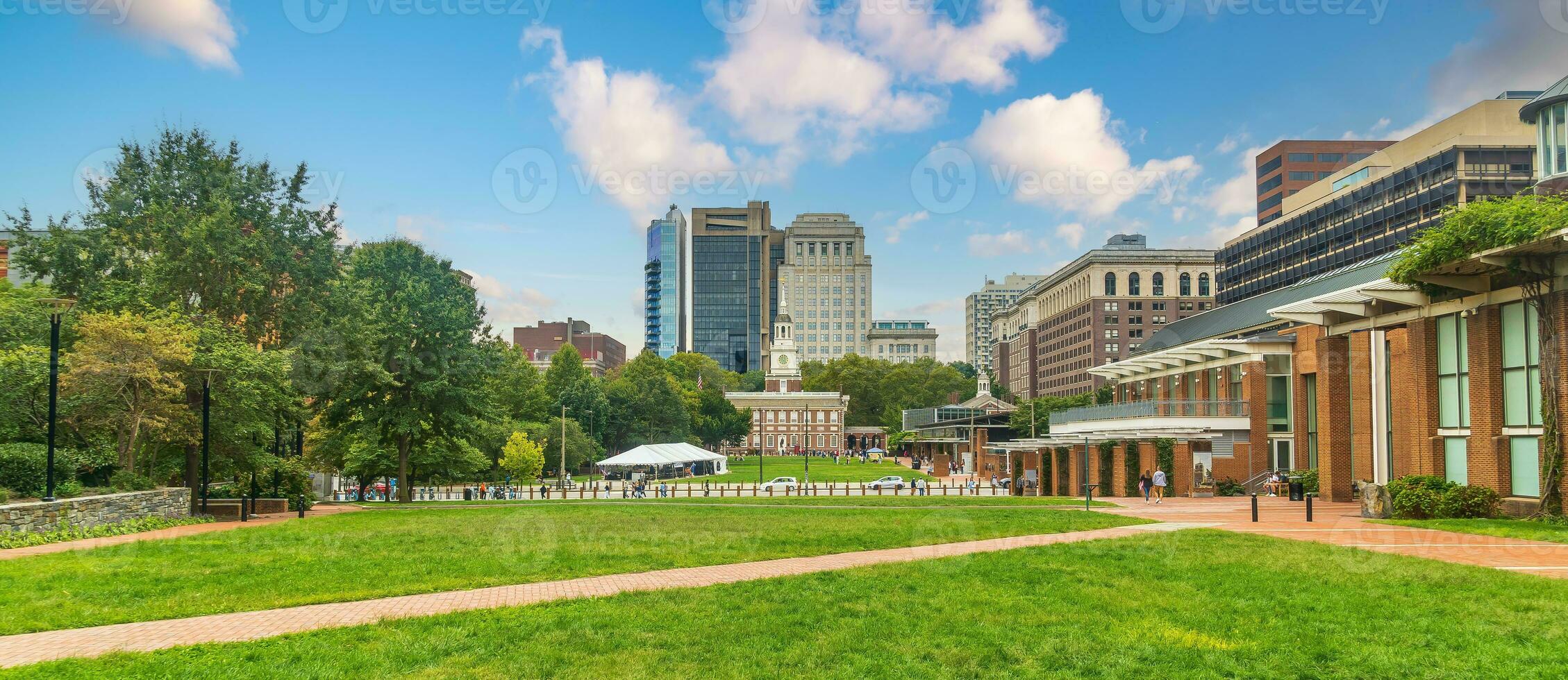 onafhankelijkheid hal in downtown Philadelphia, Pennsylvania foto