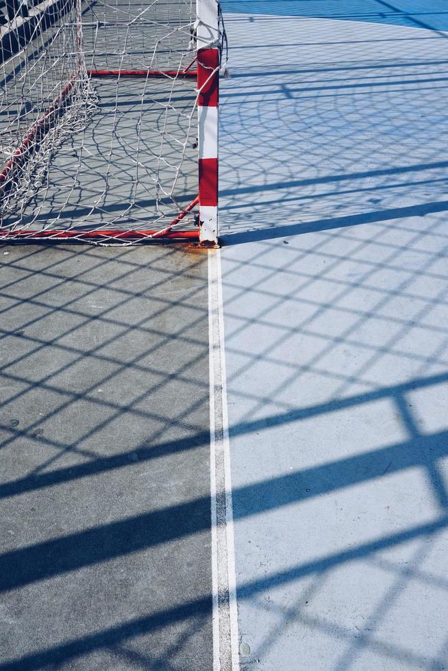 straatvoetbal doel sportuitrusting foto