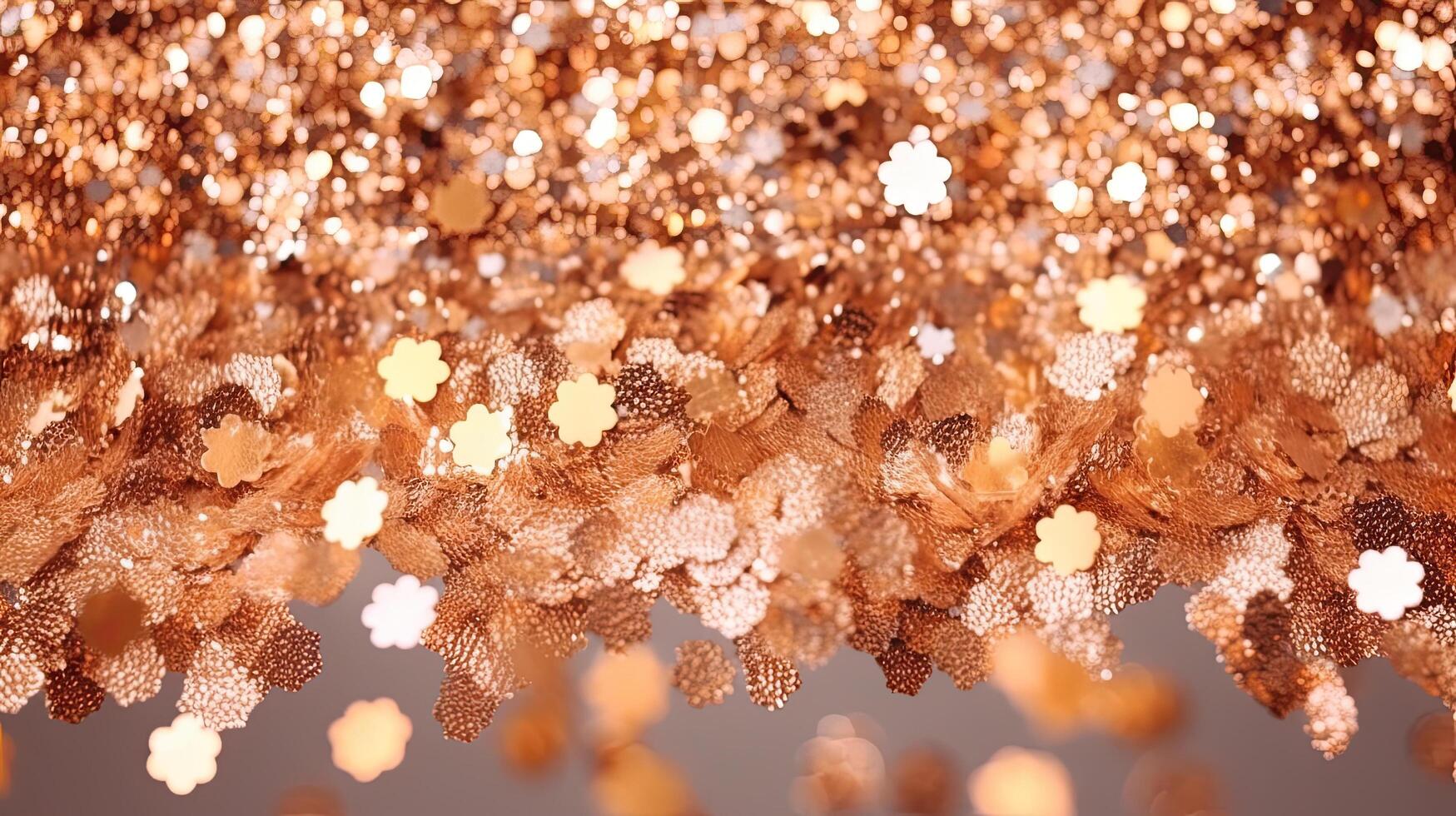 luxe gouden confetti achtergrond. illustratie ai generatief foto