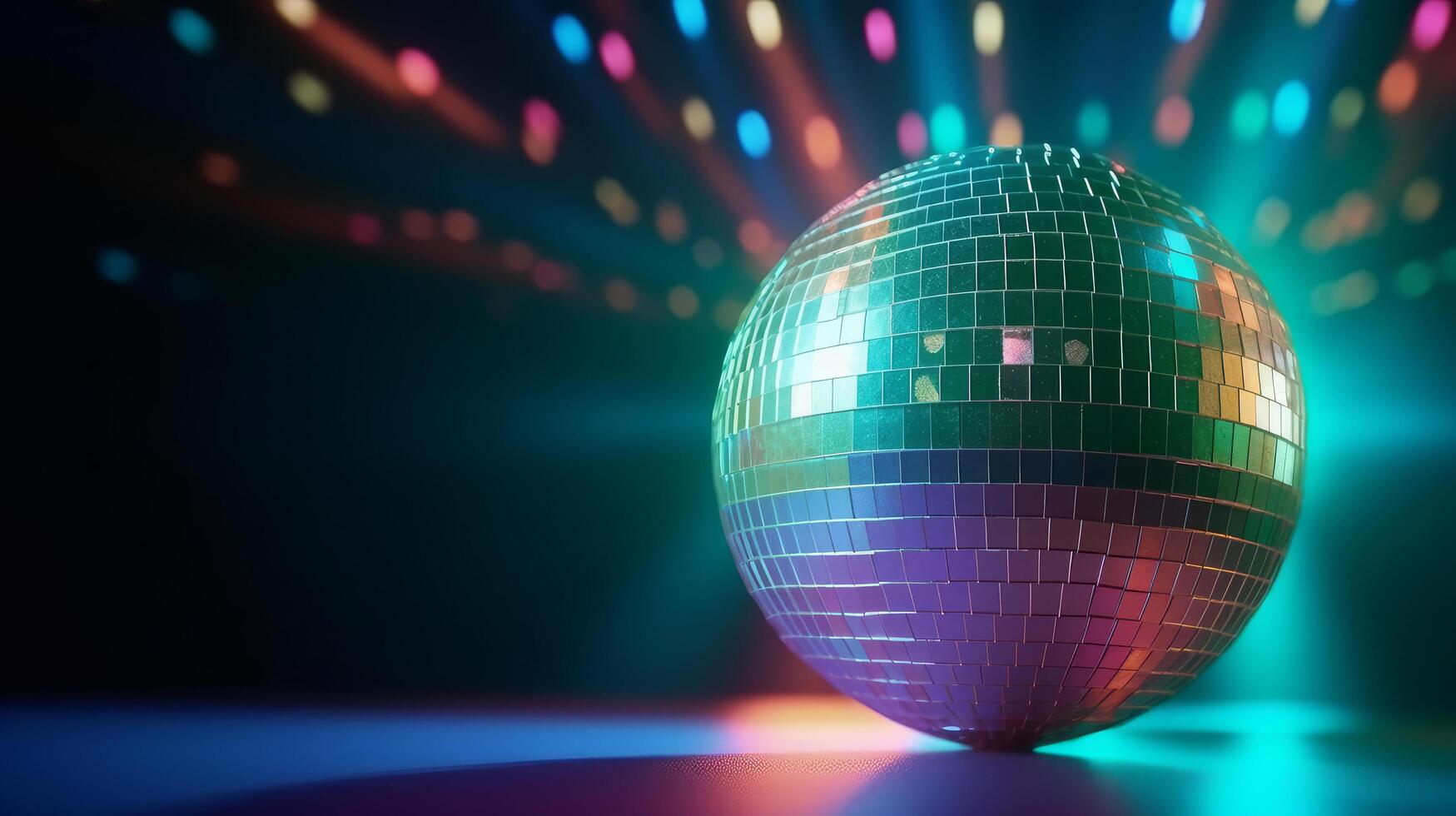 disco bal achtergrond. illustratie ai generatief foto