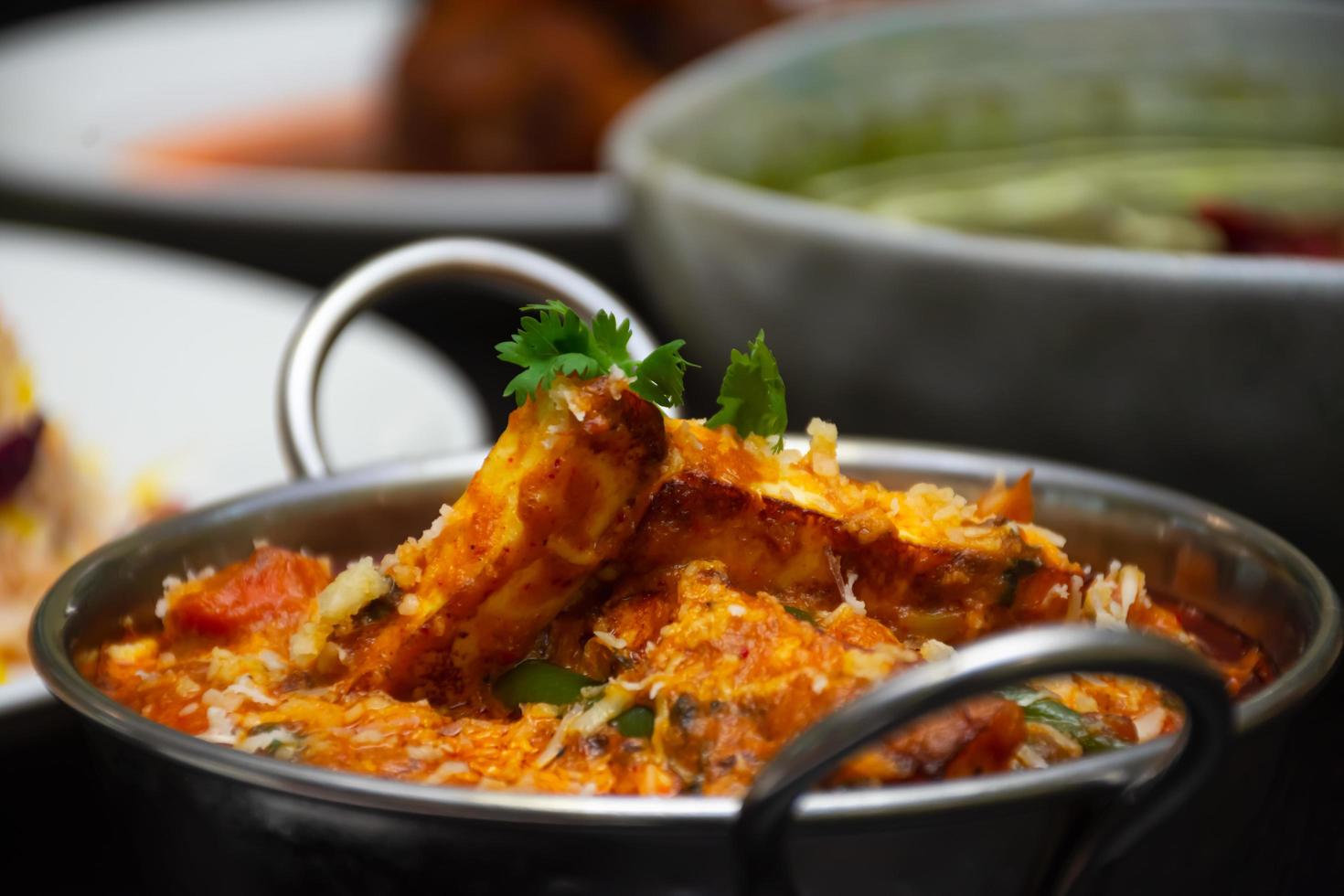 Indiaas eten paneer boter masala foto