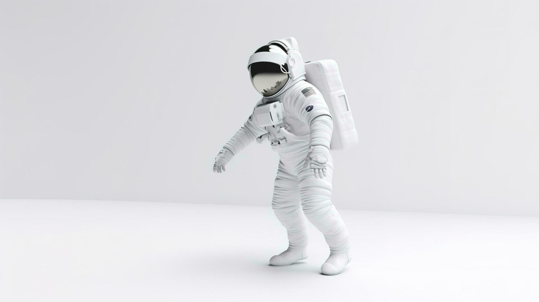 astronaut realistisch ruimte reizigers professioneel kostuum kosmos verkennen universum in raket fatsoenlijk vector astronaut, genereren ai foto