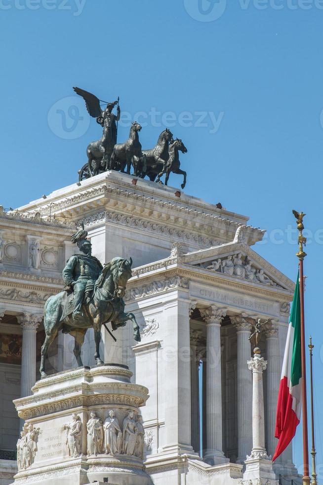 monument voor Victor Emmanuel II in Rome Italië foto