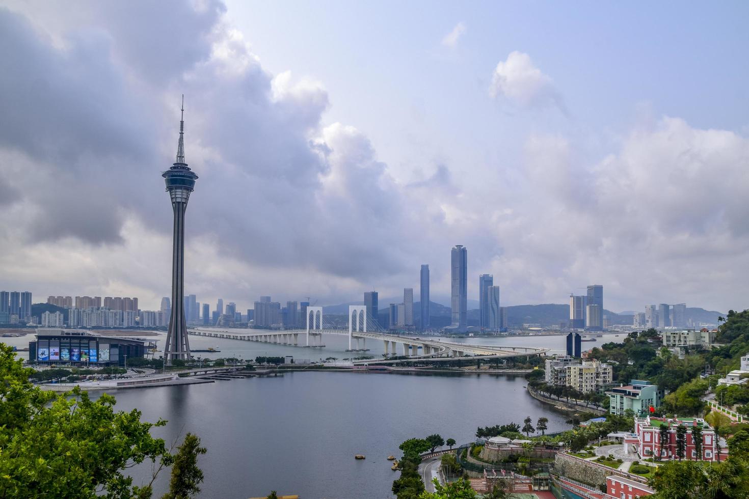 het congres- en uitgaanscentrum van de Macau-toren foto