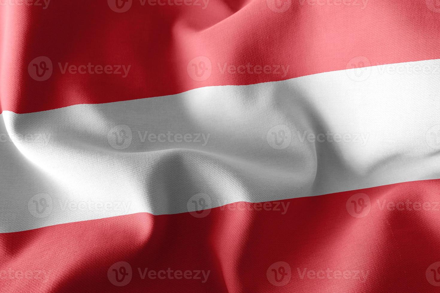 3D-afbeelding vlag van Oostenrijk foto