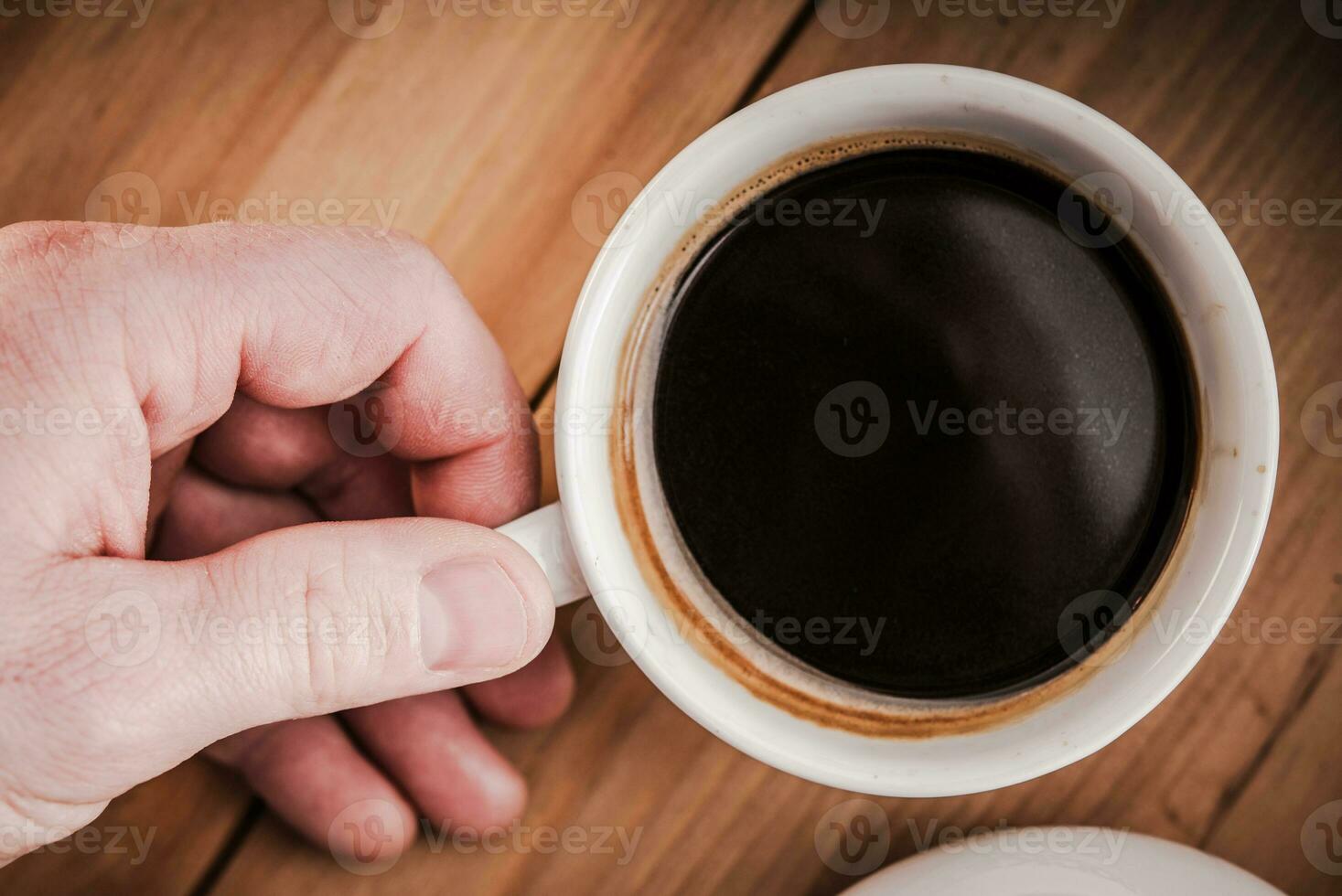 kop van vers gebrouwen koffie foto