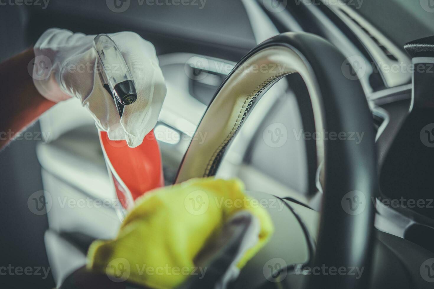 voertuig interieur schoonmaak foto