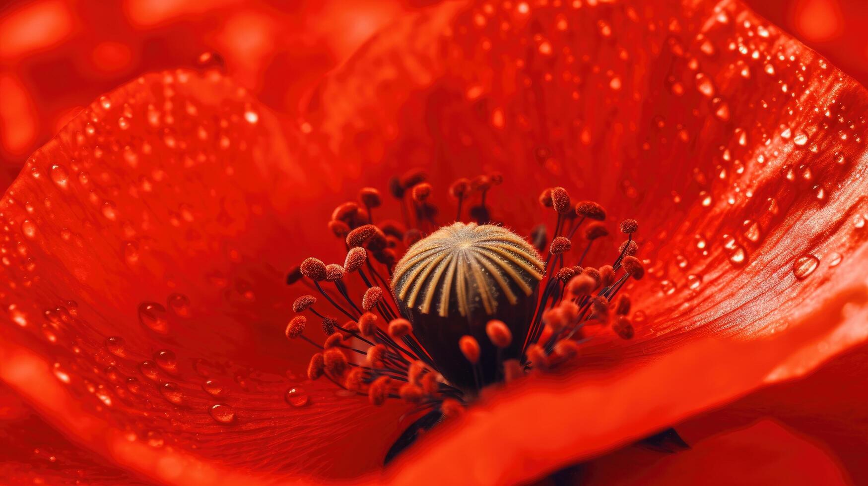 papaver bloemen. illustratie ai generatief foto