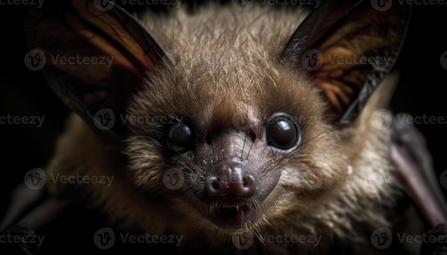 pluizig klein zoogdier harig schepsel staart stoutmoedig gegenereerd door ai foto