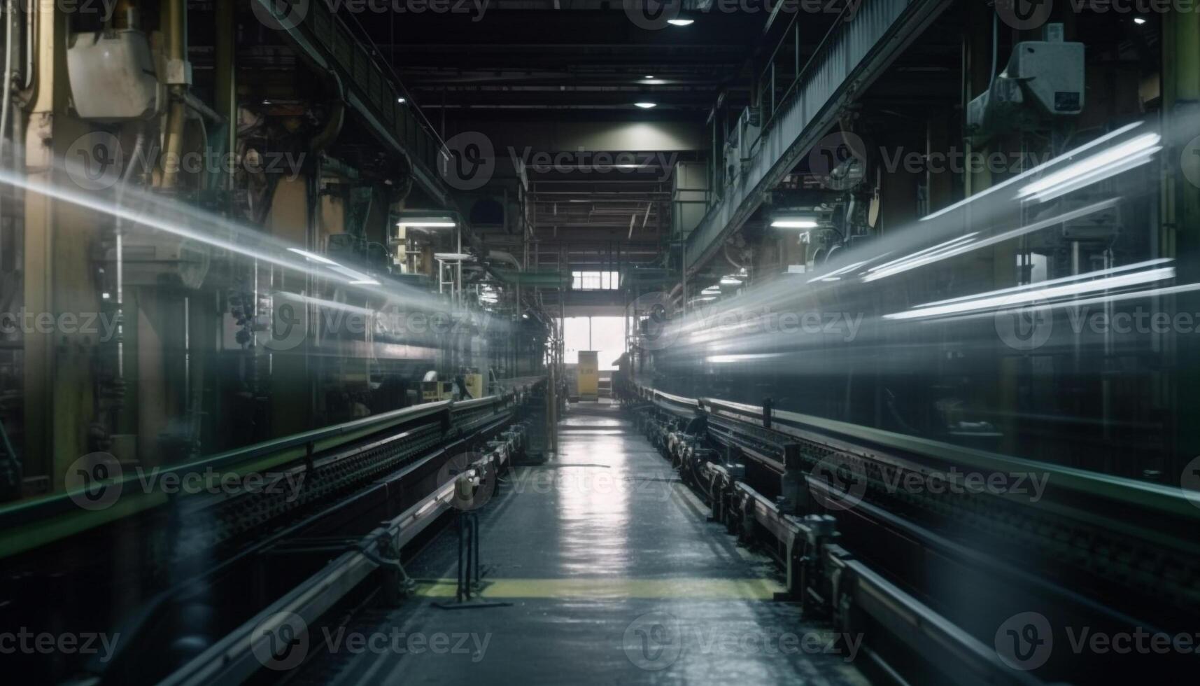 futuristische metro trein snelheden door verlichte stad gegenereerd door ai foto