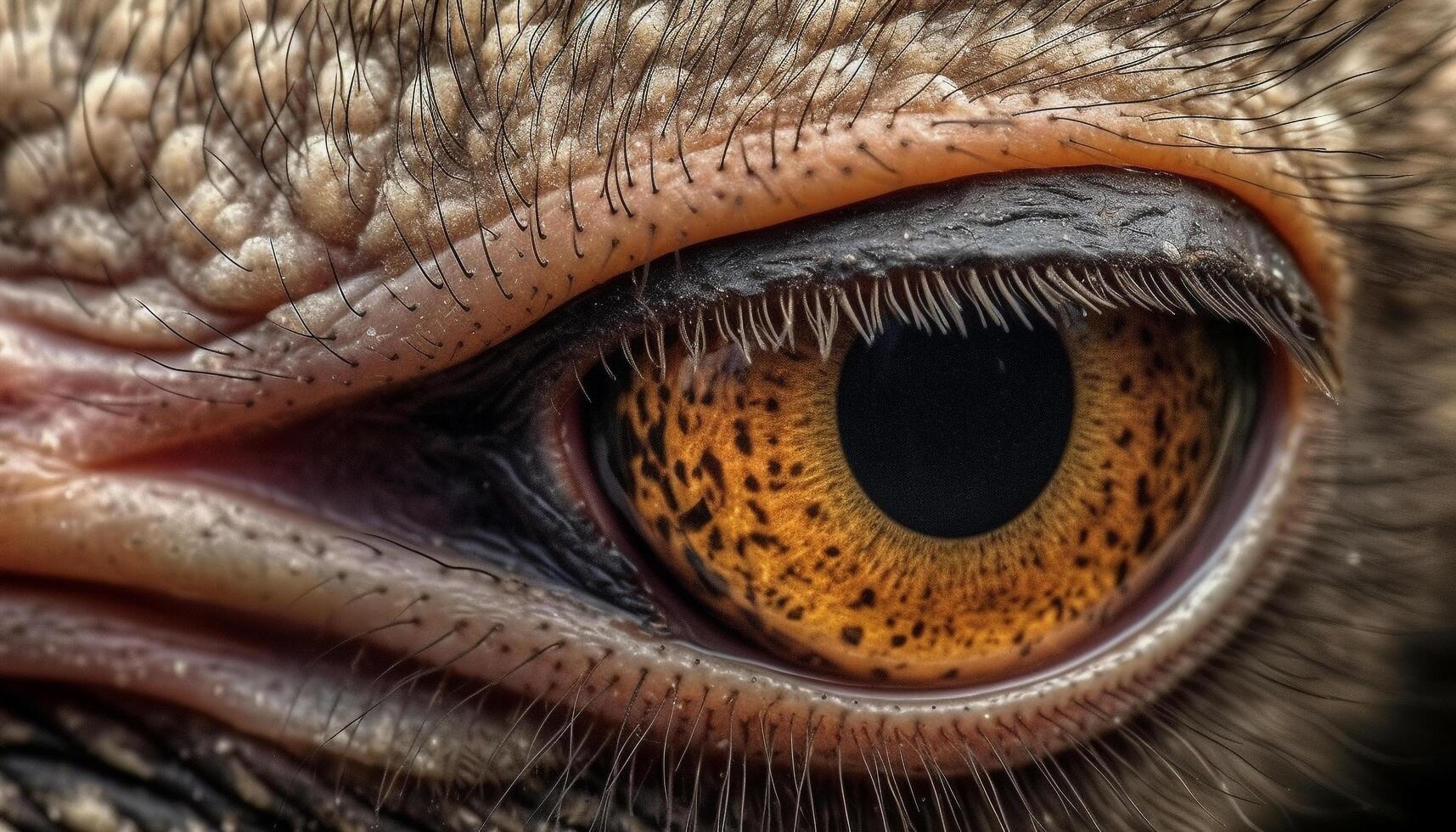 dier oog staren, extreem dichtbij omhoog, schoonheid in natuur, groen kleur gegenereerd door ai foto