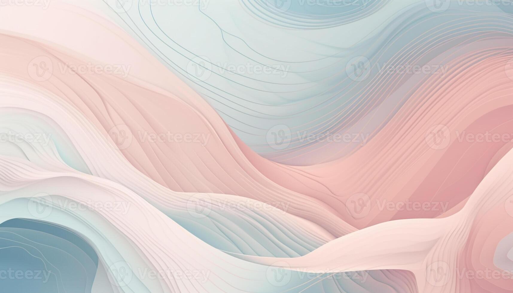 zacht, vloeiende Golf patroon in levendig kleuren, digitaal gegenereerd beeld gegenereerd door ai foto