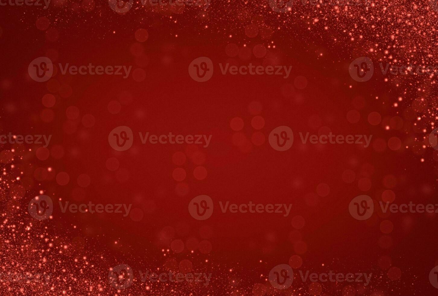 luxe rood met schitteren goud achtergrond. vrolijk Kerstmis foto