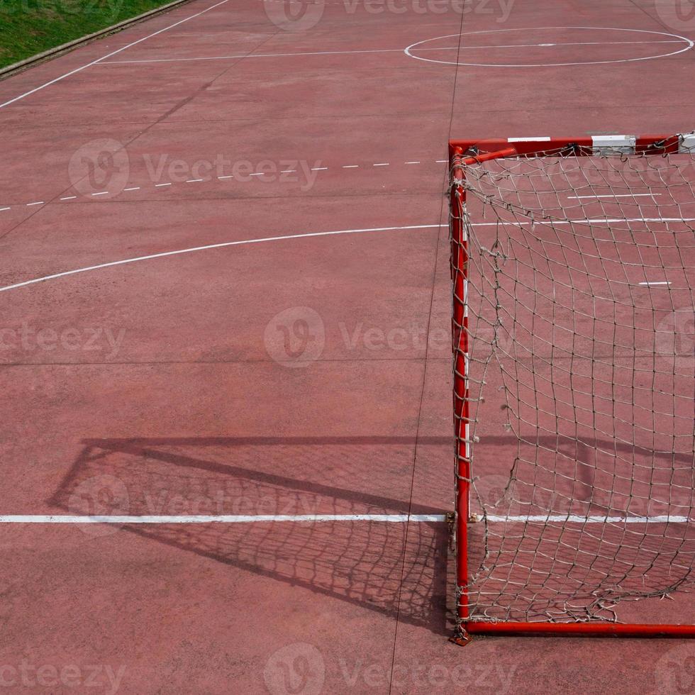 straatvoetbal doel sportuitrusting foto