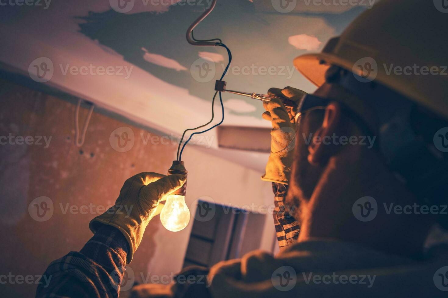 werken aannemer elektricien foto