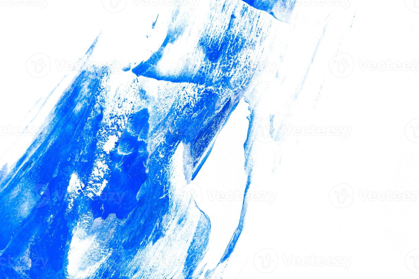 verf penseelstreek textuur achtergrond van blauwe aquarel foto